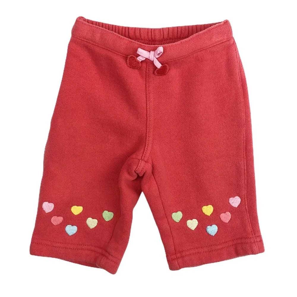 Vintage Gymboree Tiny Hearts Pull On Pants Size 0-3 Months